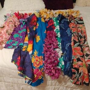 Hawaiian wraps & 6 leis